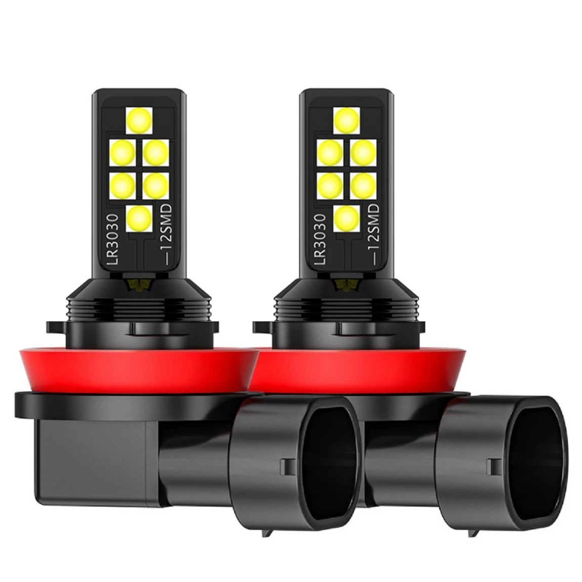 2 шт. H11 светодиодный анти Противотуманные огни Светодиодный 1200LM 6000K белый желтый