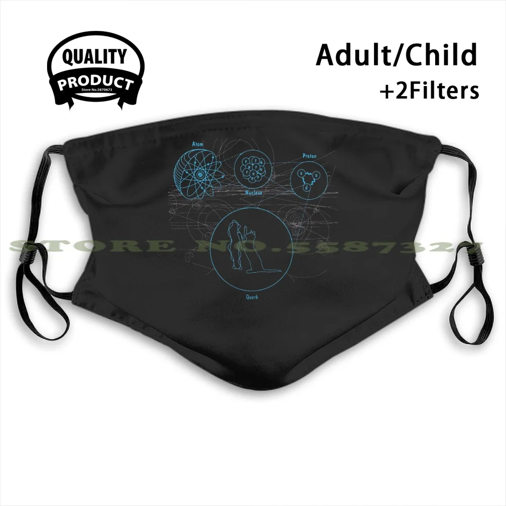 Теория струн Летняя распродажа принт сделай сам маски теория наука Atom протон