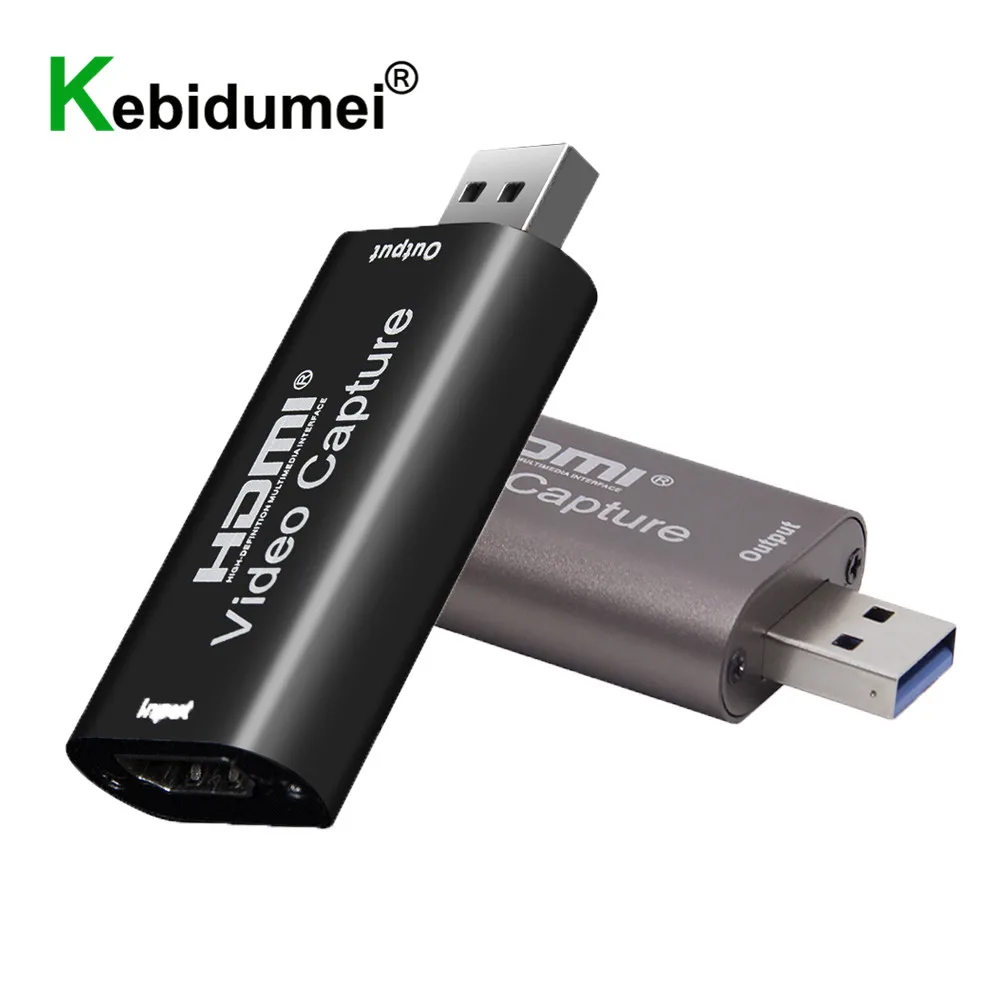 Карта захвата видео 1080P 60Fps 4K HDMI-совместима с USB 3 0 2 коробка для записи PS4 Игровая