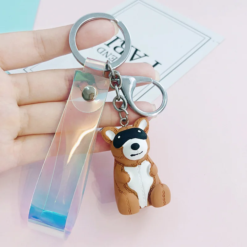 2019 South Korea cute bear dinosaur doll keychain car pendant student bag key chain ornaments creative gifts | Украшения и
