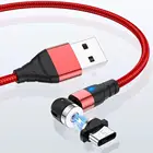Магнитный кабель, вращающийся на 2020 градусов, кабель Micro USB Type-C, Магнитный зарядный кабель для iPhone 11 Pro Max, линия передачи данных, новинка 540