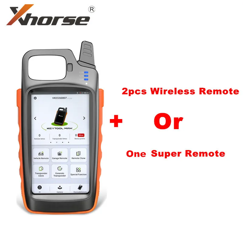 Xhorse VVDI Key Tool Max Remote и чип генератор могут получить два Беспроводных пульта