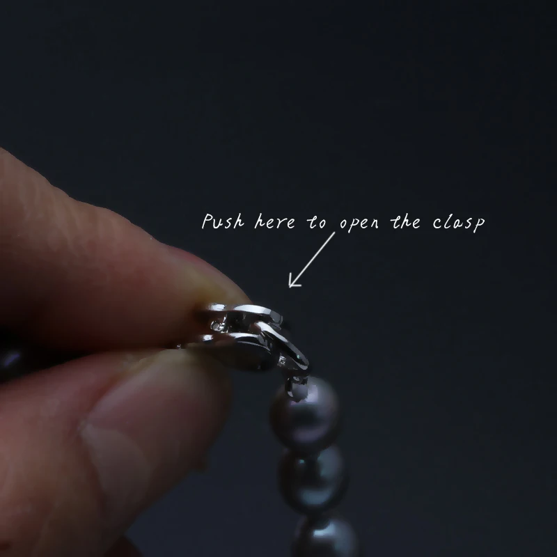 Красивый женский браслет из натурального жемчуга серебро 925 пробы подарок на