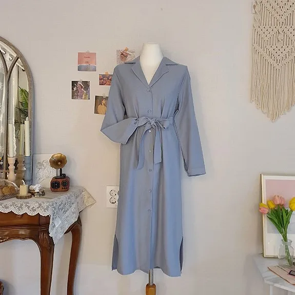 2020 Новое Осеннее длинное романтическое двубортное платье с v образным вырезом на