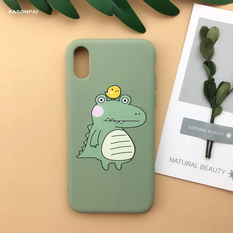 style11 Модный мягкий ТПУ чехол для телефона с изображением персика, авокадо, фруктов для iPhone X, XS, Max, XR, 7, 8, 6, 6S Plus, 11 Pro, милый мультяшный чехол с изображением динозавра - Цвет: style11