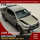 Для Toyota Hilux Revo 2011-2016 2017 2018 2019 крышка капота автомобильные наклейки в полоску графические Аксессуары для автомобилей