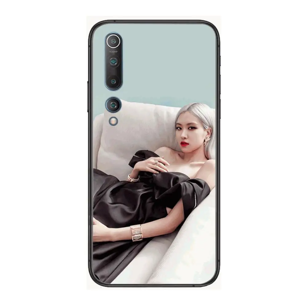

Pretty Girl pinkblack Phone Case For xiaomi mi11 5g 10 liti Ultra 9Pro SE 3 8 Note Anime Black Cover Silicone Back Pretty tpu