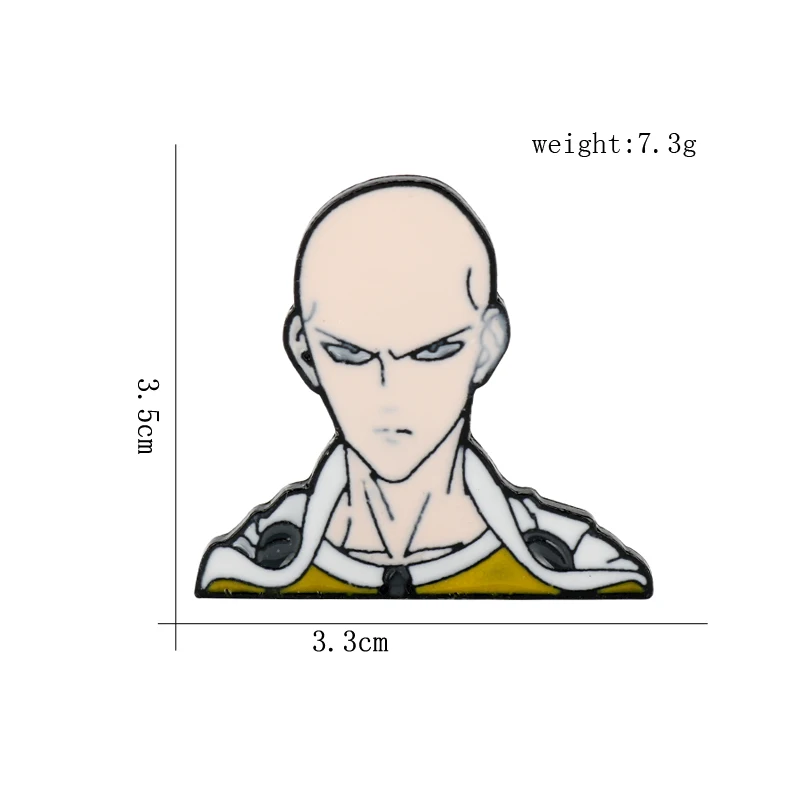 Эмалированные броши для мужчин и женщин в японском мультипликационном стиле с