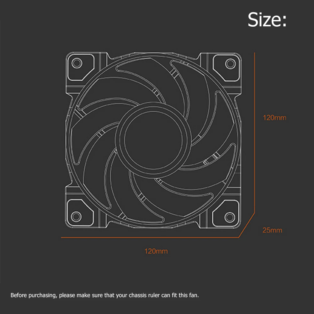 

3pcs ID-COOLING DF-12025-ARGB TRIO PWM Temperature Control Chassis Cooling Fan Desktop PC Computer Case Cooling Parts Accessarie