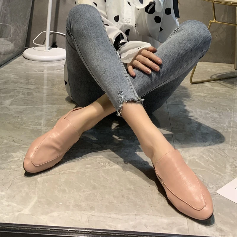 Лаконичные лоферы Женская обувь на плоской подошве Мягкие мокасины из