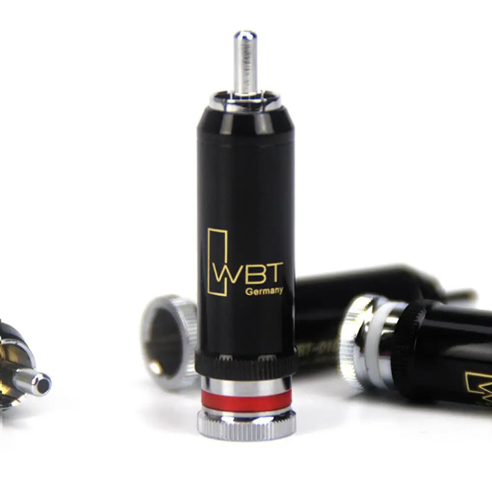 Collime Hifi 4 шт. WBT 0102Ag латунь родиевое покрытие RCA разъем для аудио DVD CD плеер