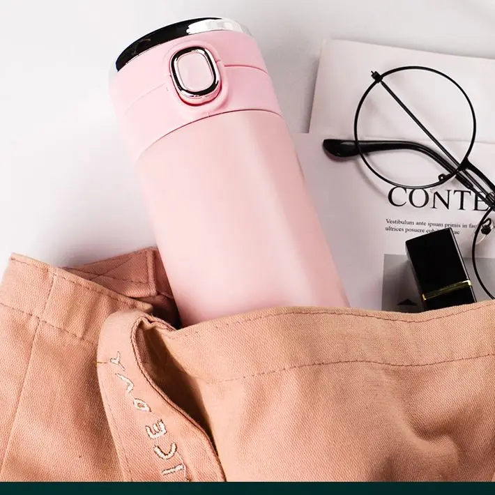 

Smart thermos cup Mini vacuum flask Student child lady thermos mug Cute water cup showing temperature Small fresh vacuum flask
