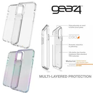 Original Gear4 Gear 4 Crystal Palace Case Drop Impact Protection Cover For iPhone 11 12 13 14 Pro Fo