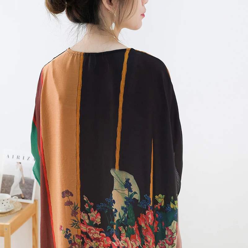 Платье-Макси женское летнее с цветочным принтом пляжный модвечерние вечерний