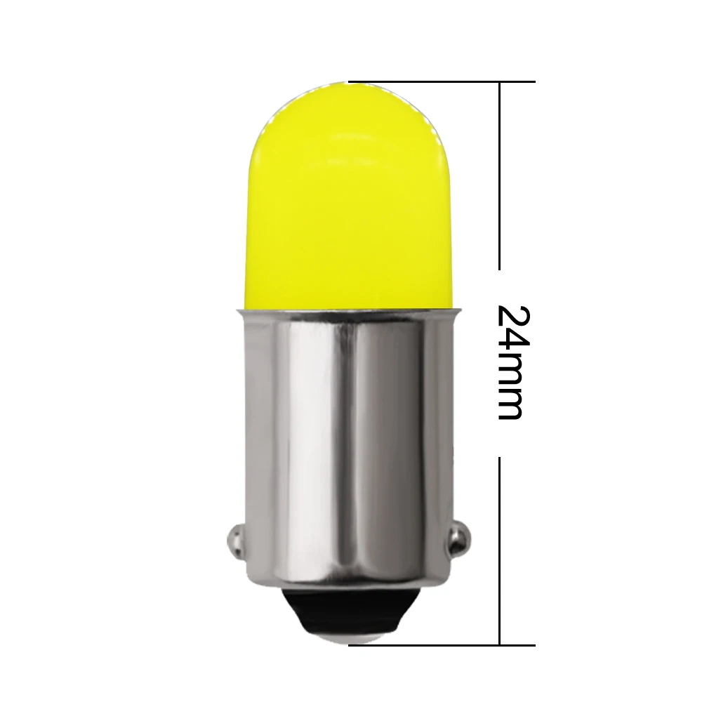 10 шт. BA9S LED 12929 COB круглые 3D T4W Автомобильные светодиодные лампы для номерного знака