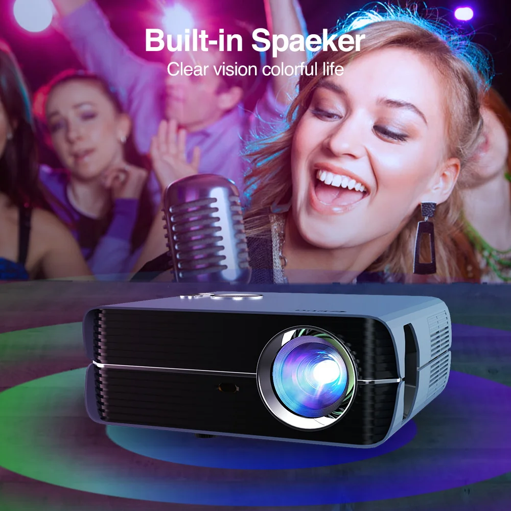 Домашний проектор Beamer Full Hd 1080 P Android Bluetooth Wifi 800DAB Бесплатная доставка светодиодный