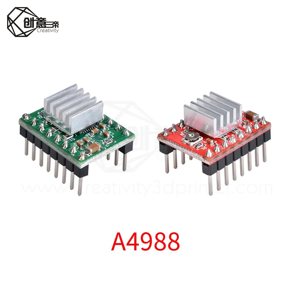 5 шт. запчасти для 3D принтера Reprap A4988 шаговый двигатель драйвер модуля с