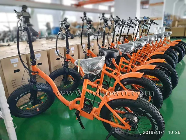 Sobowo SF1 20*4,0 дюймов fat tire алюминиевый сплав складной электрический велосипед