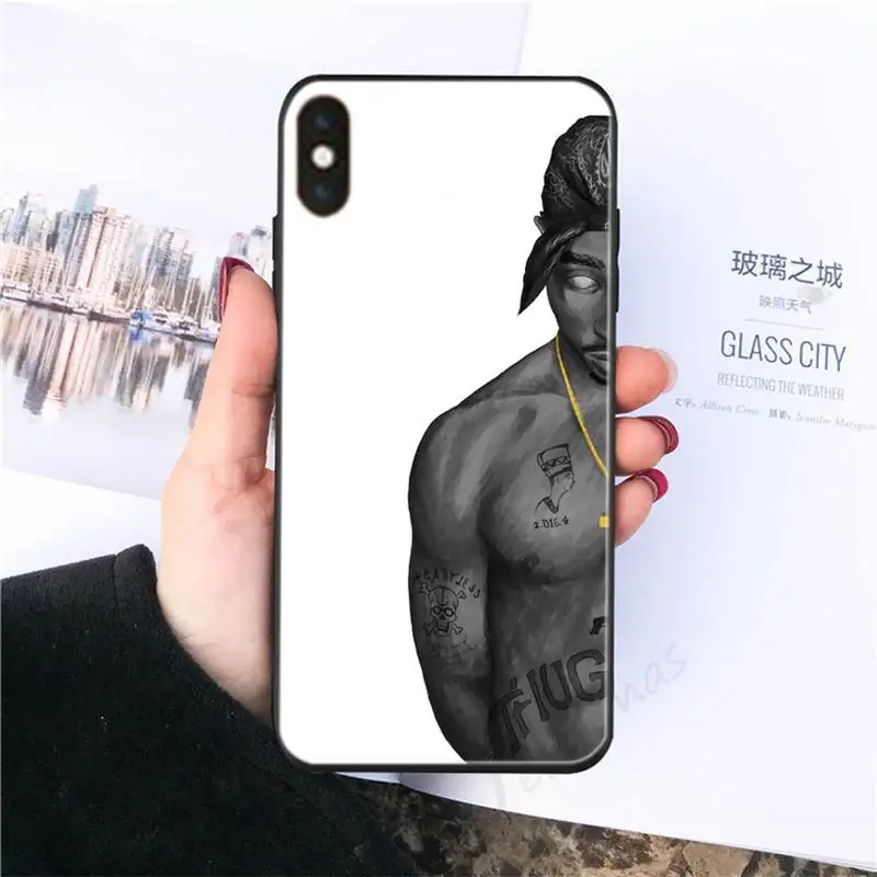 

Rapper 2pac Singer Tupac Phone Cases For Iphone 6 6s 7 8 Plus XR X XS XSmax 11 12 Pro Mini Max