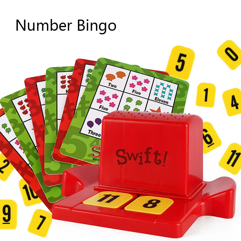 Новое поступление 2020 5 типов быстрый бинго цифры образовательные и слова картина