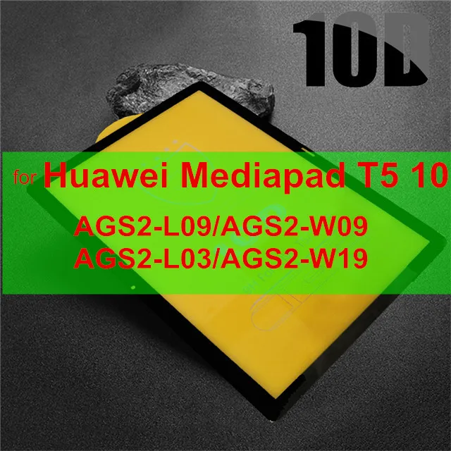 For Huawei T5 10.1 10D защита экрана из закаленного стекла для huawei Mediapad T5 AGS2-L09/W09/L03/W19 10,1 ''стеклянная пленка для huawei Mediapad T3 10 - Цвет: For Huawei T5 10.1