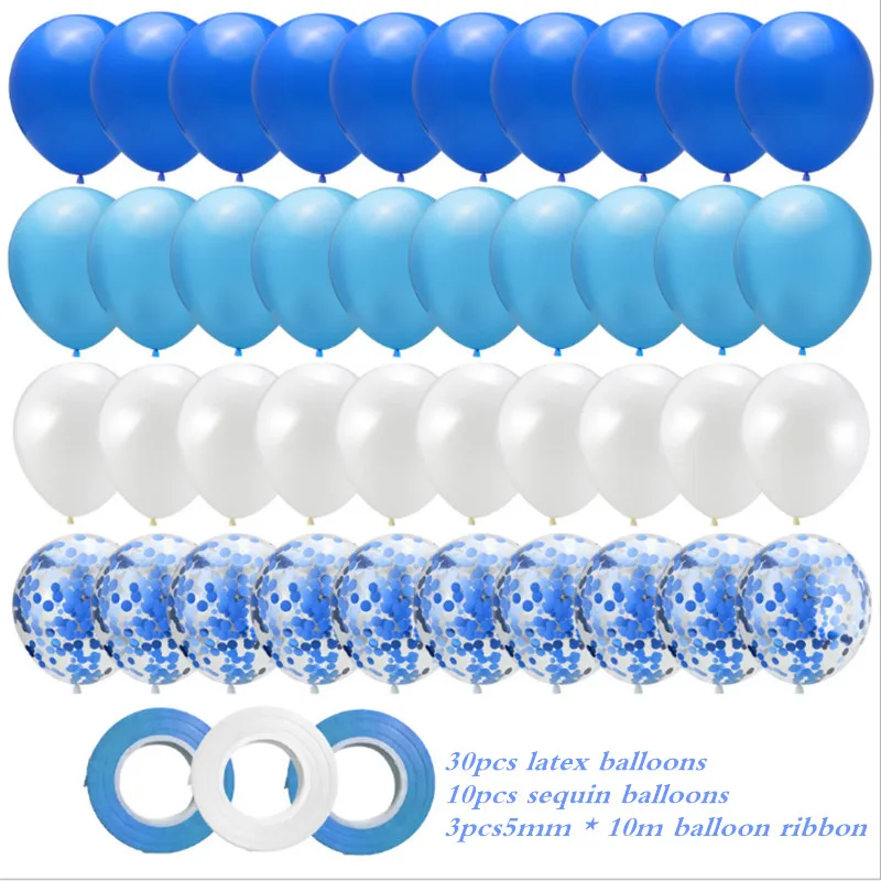 40 шт. латексный разноцветный воздушный шар с пайетками розового золота детский