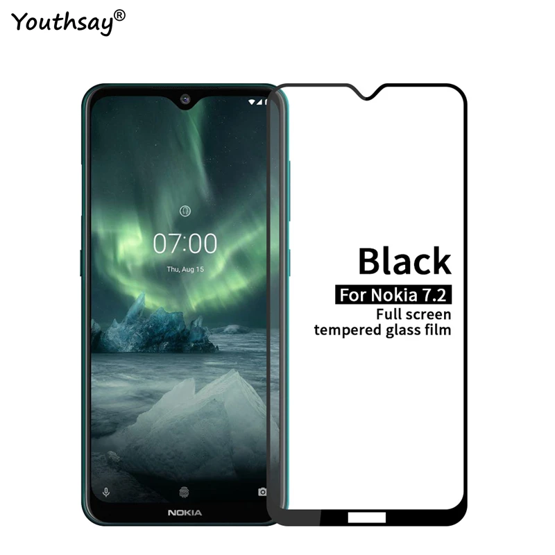 1 шт. защитная пленка для Nokia 7 2 закаленное стекло 2|Защитные стёкла и плёнки
