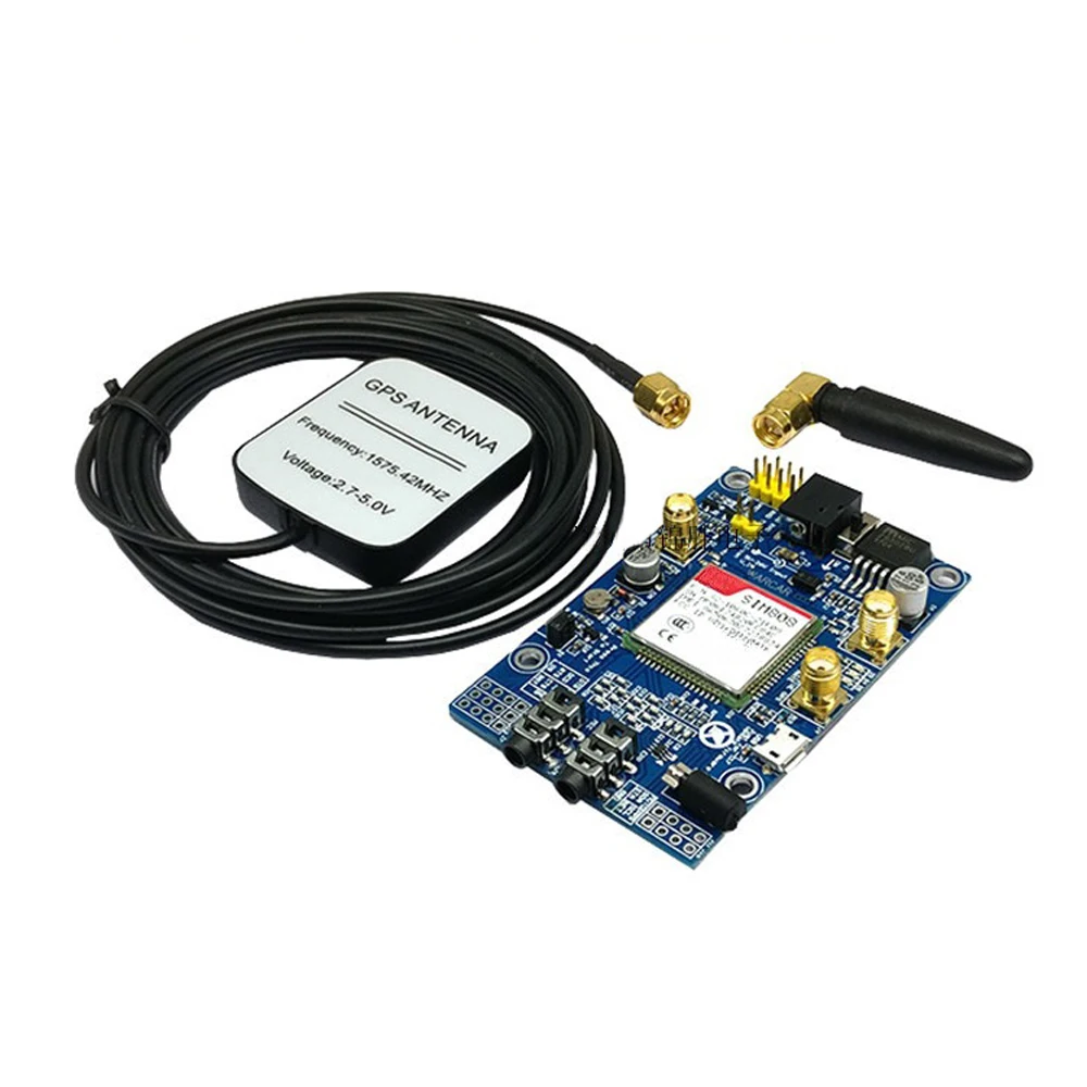 SIM808 модуль GSM GPRS GPS макетная плата IPX SMA с антенной Raspberry Pi Поддержка 2G 3G 4G SIM-карта |
