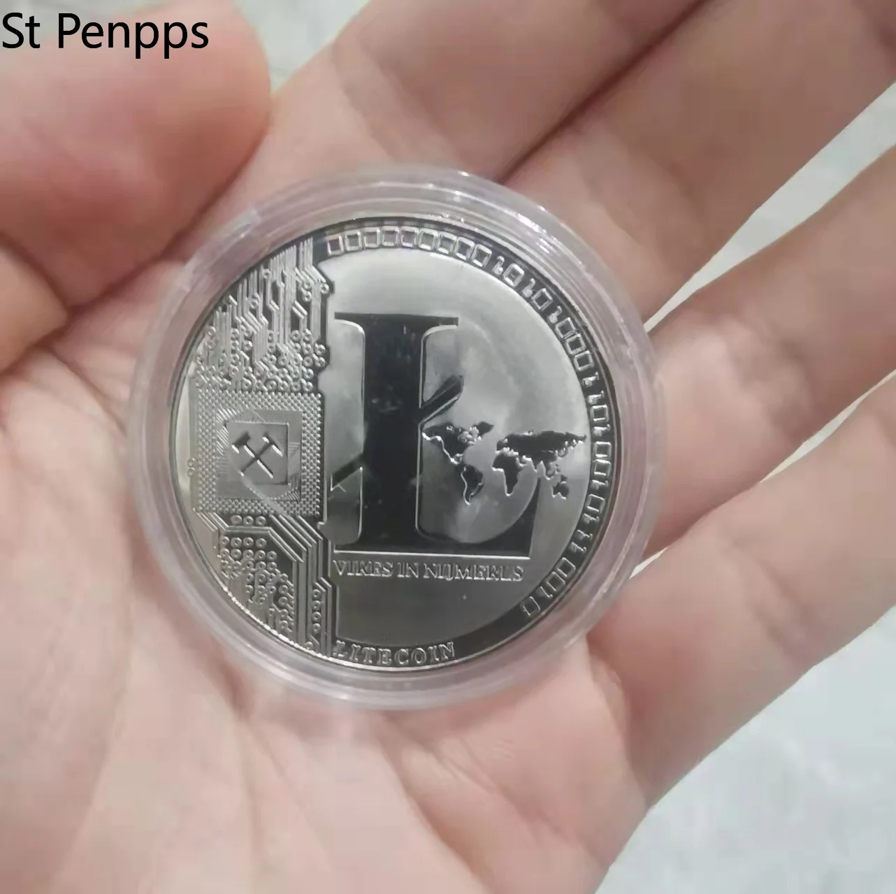 1 шт. монета с рисунком эфириума металлическая ETH художественная коллекция