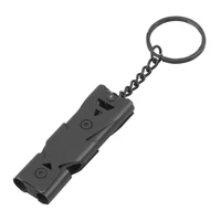 outdoor emergency whistle treble lifeguard whistle lanyard key chain double pipe lifesaving hiking rowing hunting