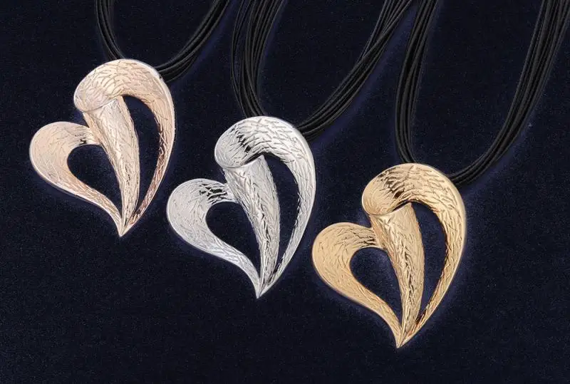 Готическое ожерелье s ювелирное большое чокер с подвеской в форме сердца для