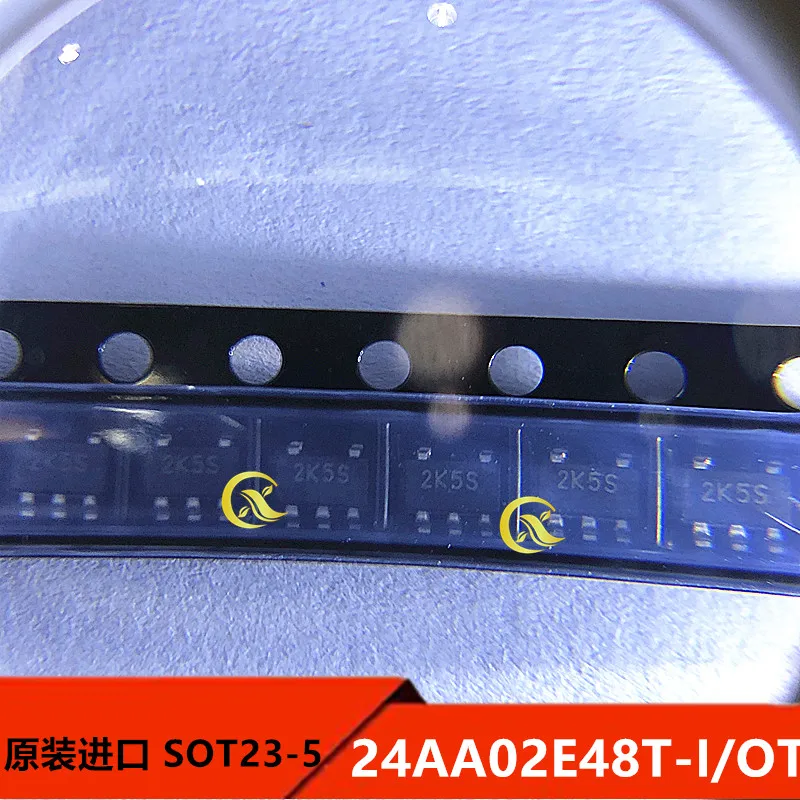 

2pcs 24AA02e48t-I/Ot package SOT23-5 printing 2k * * original serial storage products