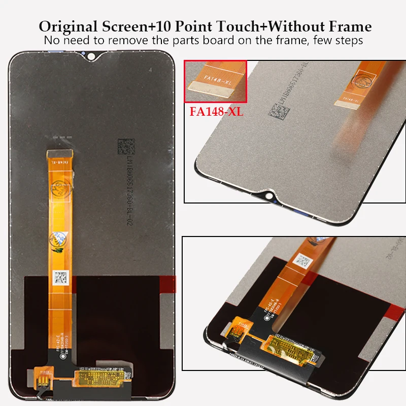 original display for realme 6i rmx2040 lcd display touch screen digitizer assembly replacement display for realme 6i screen free global shipping