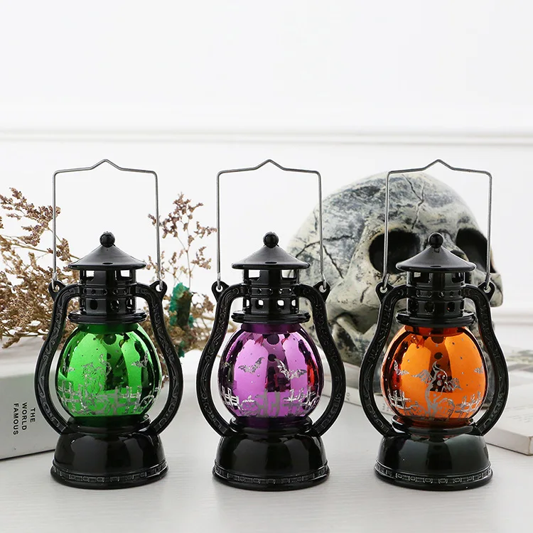 Украшение для вечеринки светильники в стиле ретро Хэллоуин Светодиодный фонарь