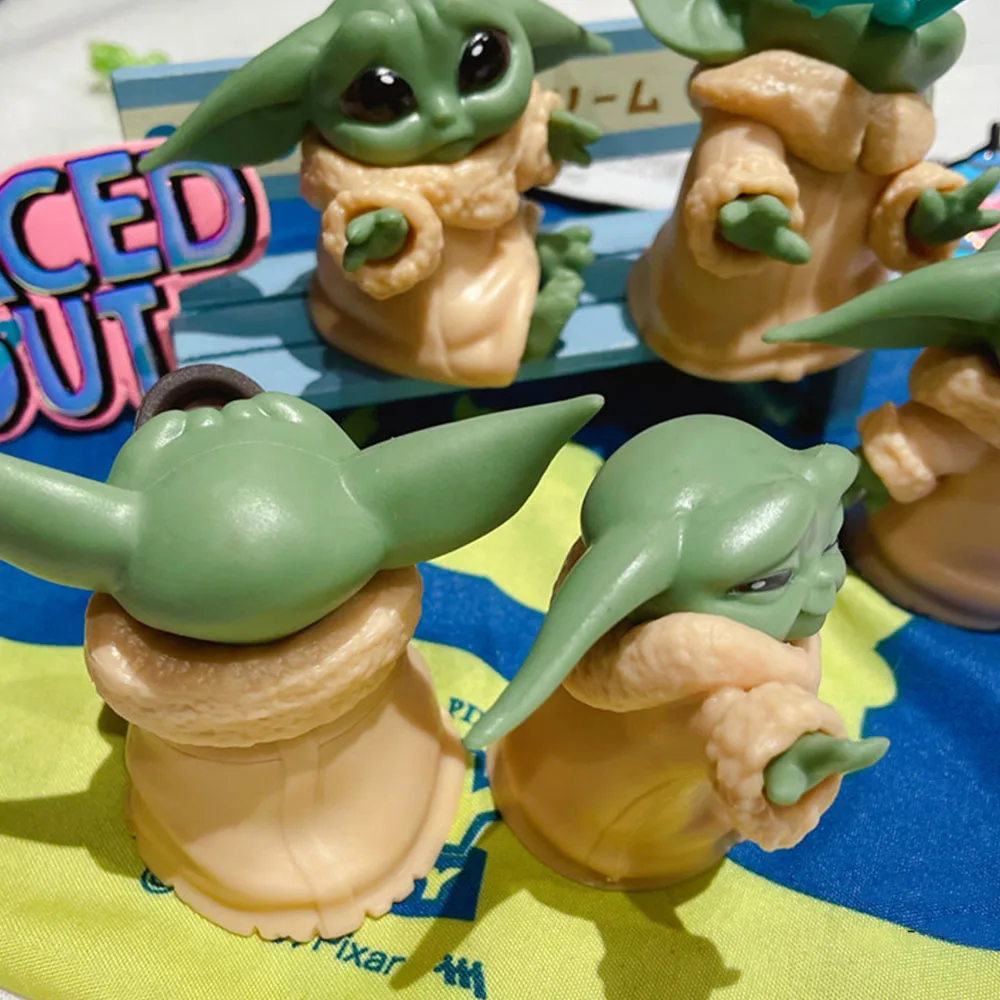 5 шт./компл. Disney Детские йода Фигурки 6 см модель украшения игрушка кавайная одежда