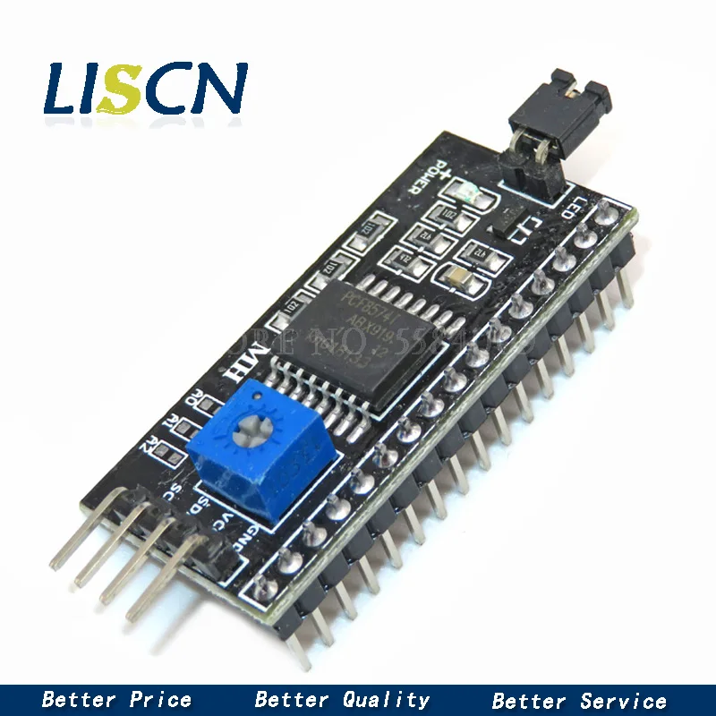 10 шт./лот PCF8574 IIC I2C TWI SPI серийный интерфейс плата Порт 1602 2004 ЖК дисплей адаптер