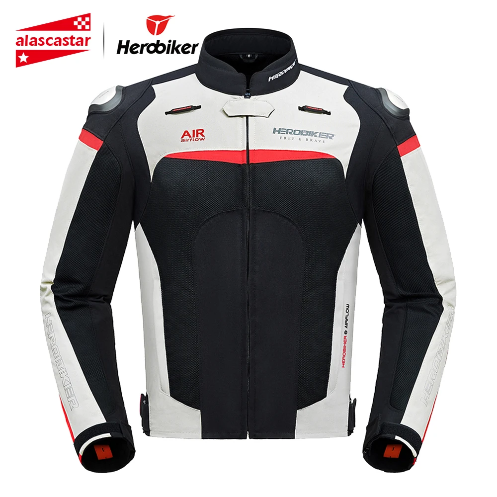 HEROBIKER летняя мотоциклетная куртка мужская куртка для мотокросса для гонок по бездорожью мотоциклетная защита