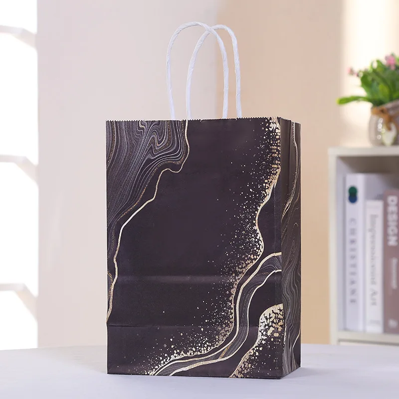 Bolsa de regalo port&aacute;til de 30 piezas, bolsa de papel Kraft para dulces, regalo de fiesta-2
