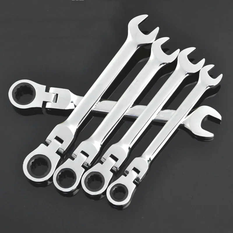 Универсальный гаечный ключ Трещотка с двухсторонним регулируемым