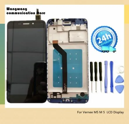 Для Vernee M5 M 5 1280*720 5,2 дюймов ЖК-дисплей в сборе+ сенсорный экран Digitzer РЕМОНТ панель Стекло+ Инструменты для ремонта