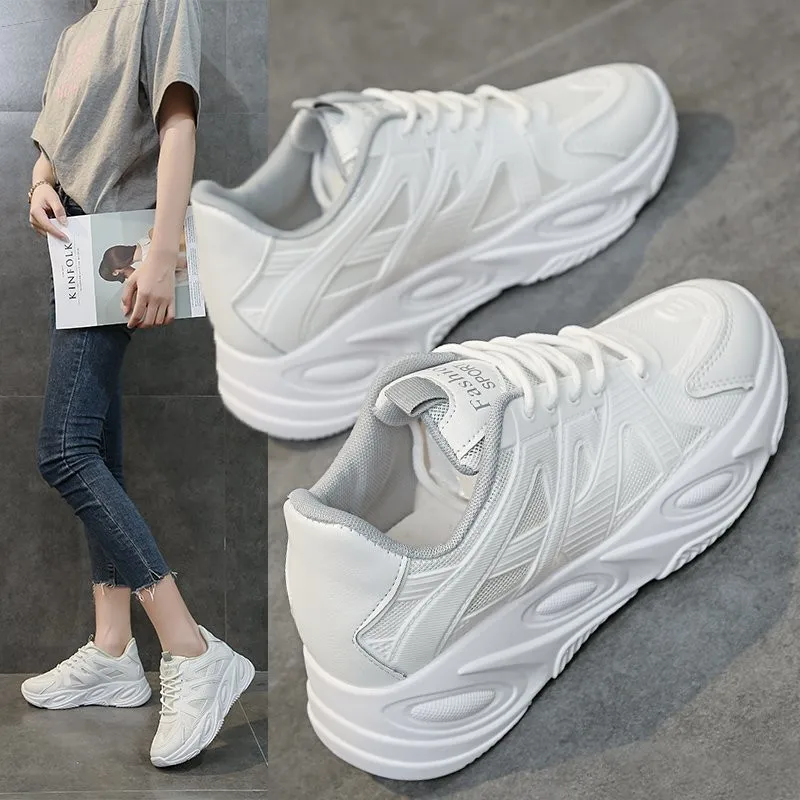 

Student Sports Shoes Female Spring New Casual Breathable Running Shoes Flat Comfortable Old Shoes