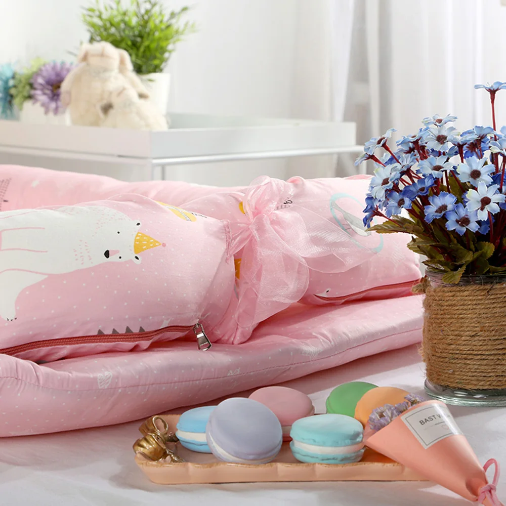 

Co-Sleeping Cribs Baby Bed Crib Portable Washable Travel Isolated Bed Suit with Blanket for 0-3Y Children
