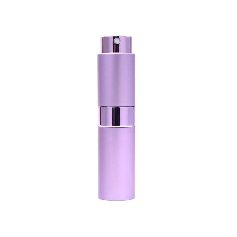 purple 15 мл, дорожный парфюмерный флакон с распылителем, 7 цветов, бутылочки для парфюма, для распыления, ароматический насос, чехол, косметические контейнеры, портативный мини - Цвет: purple