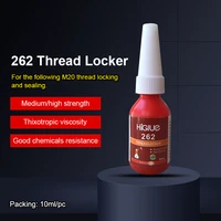 higlue 262 general purpose high strength liquid threadlocker acrylic red 10ml bottle