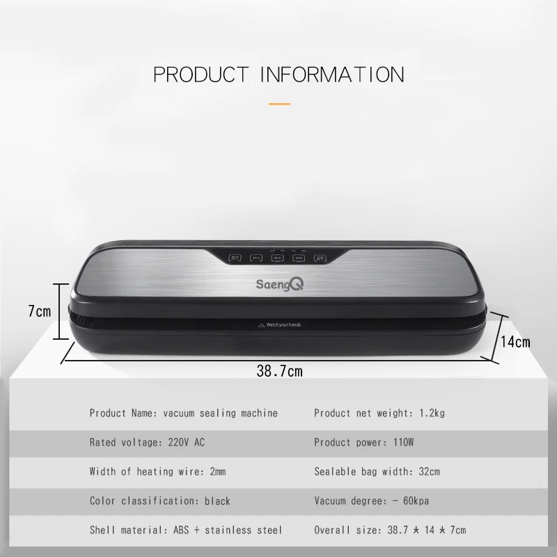 

Best Electric Vacuum Sealer Packaging Machine For Home Kitchen Food Saver Bags Commercial Vacuum Food Sealing Food Storage