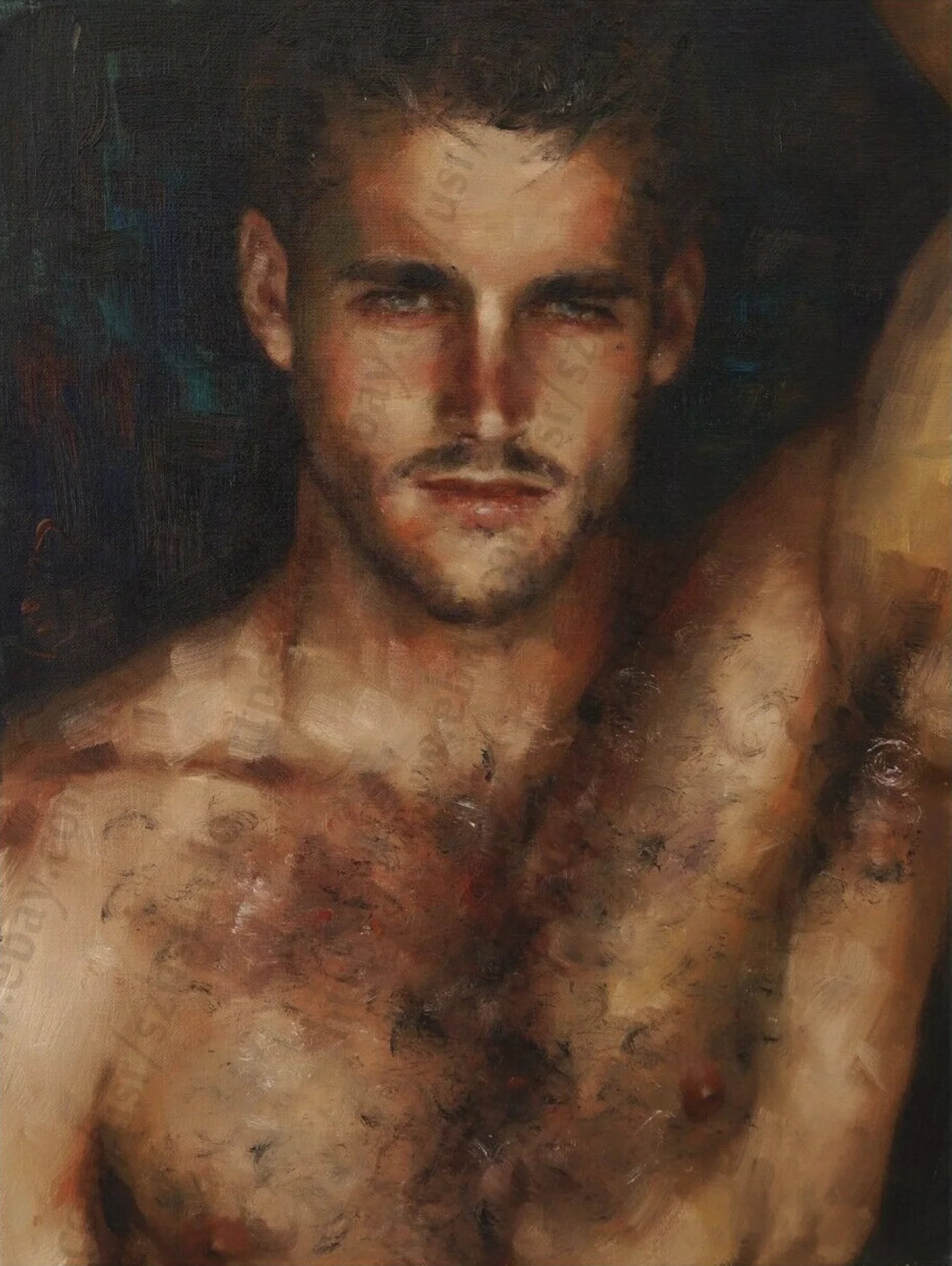 100% ручная работа оригинальная картина маслом Портрет молодого мальчика Mr Portrait