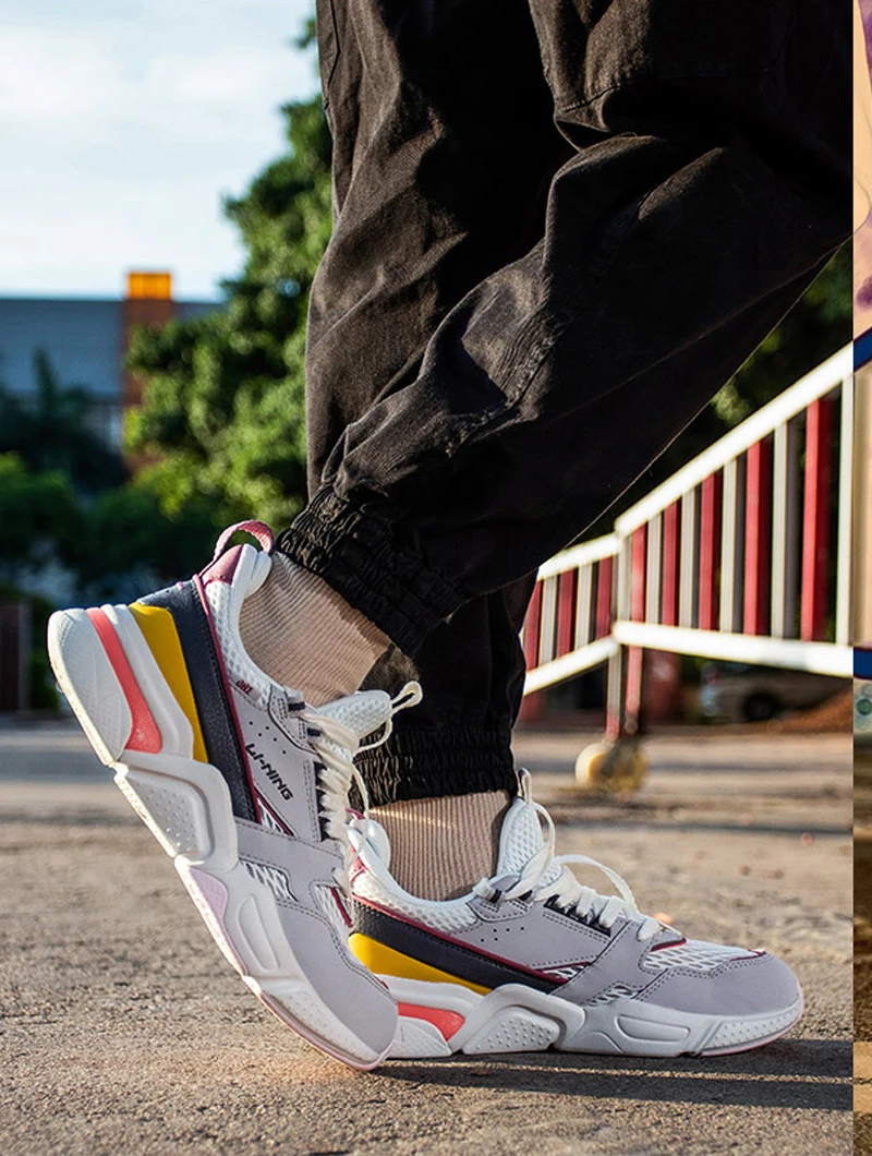 Li-Ning/Женская обувь; 001 R-1 стиль жизни; обувь в стиле ретро; удобная спортивная обувь для фитнеса; обувь для папы; кроссовки; AGCP082 YXB310