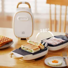 600W Electric Sandwich Maker Waffle Maker Toaster Baking Multifunctional Breakfast Machine Takoyaki Pancake Grilling Plate 220V