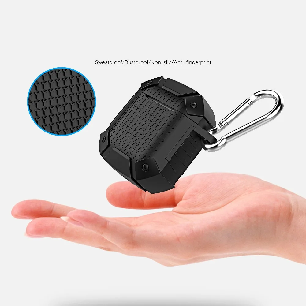 

Luxury for AirPods Case Shockproof Armor Case AirPods 2 Wireless Bluetooth Headset Cover Silicon Earphone Case for Air Pods