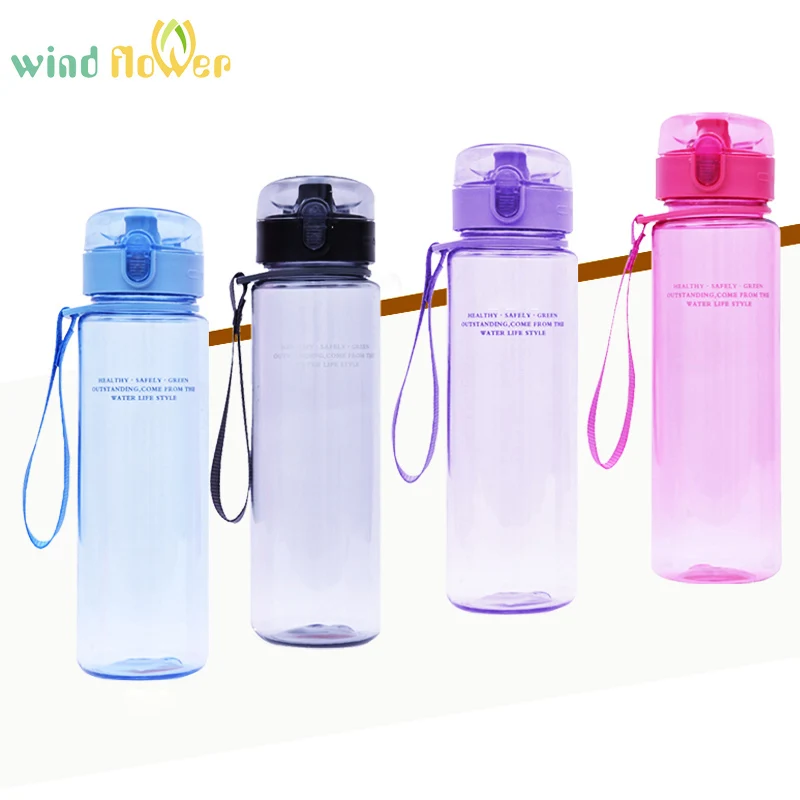 Ветровой цветок IPcs 560 мл защита от утечки без бпа бутылка для воды высокое